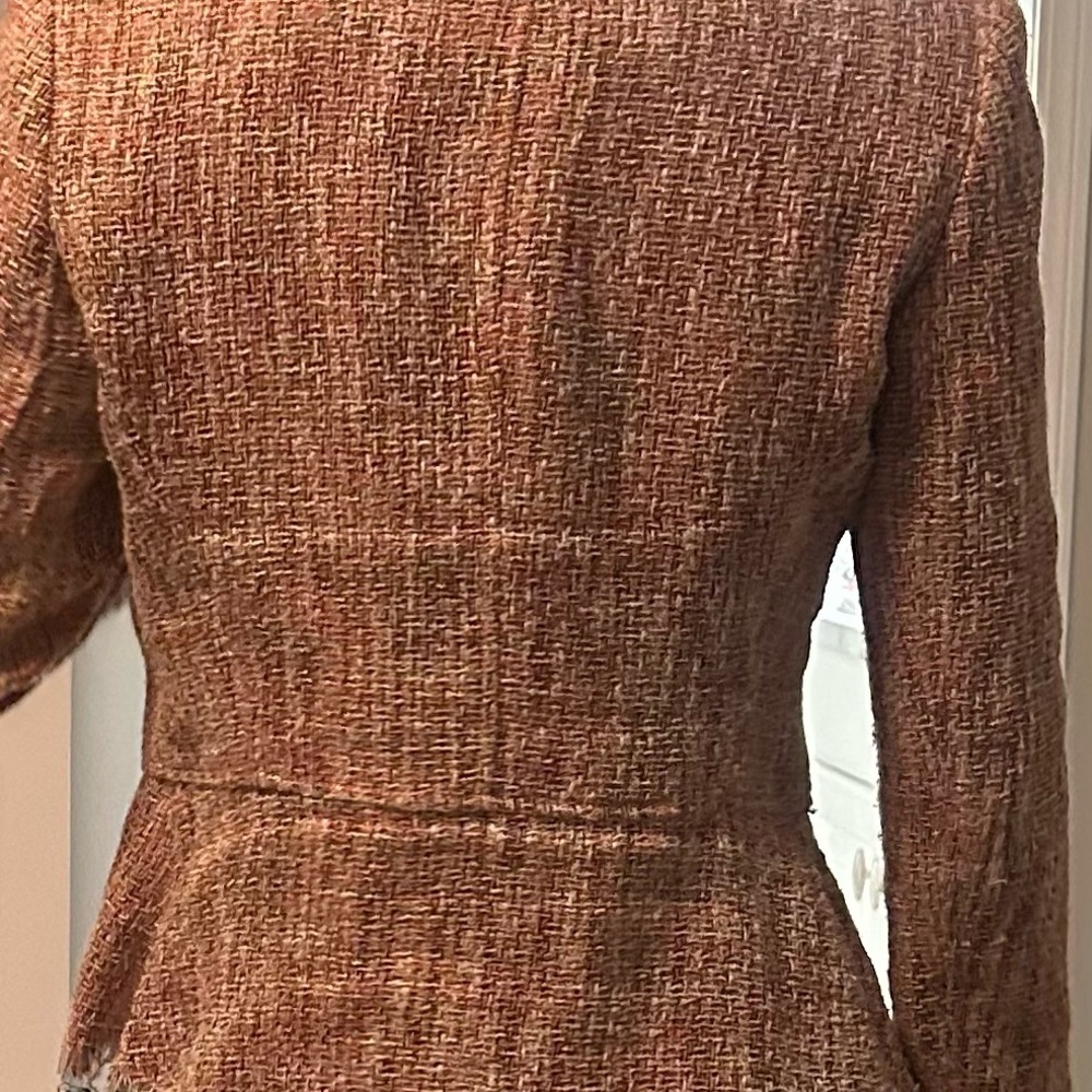 Lafayette 148 New York Textured Tan Blazer - Picture 3 of 4